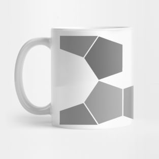 Seventies shapes of gray pattern Mug